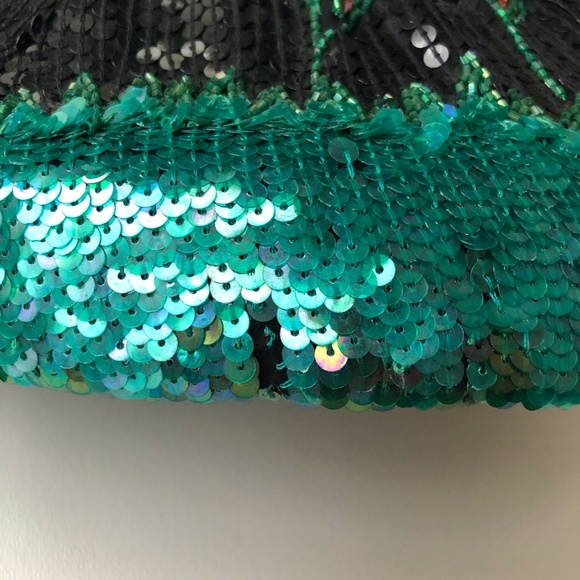 VTG Whittall & Shon Heavily Sequined Beaded Hat - Picture 15 of 15